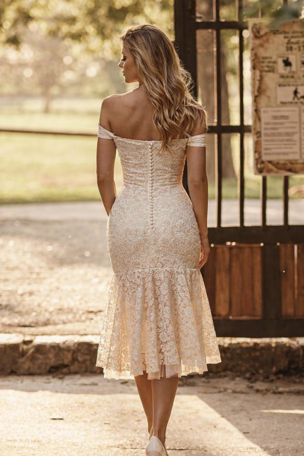 Ivory Lace Siren Midi